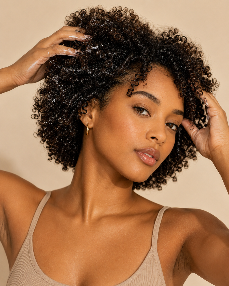 Portrait beauté afro métissée