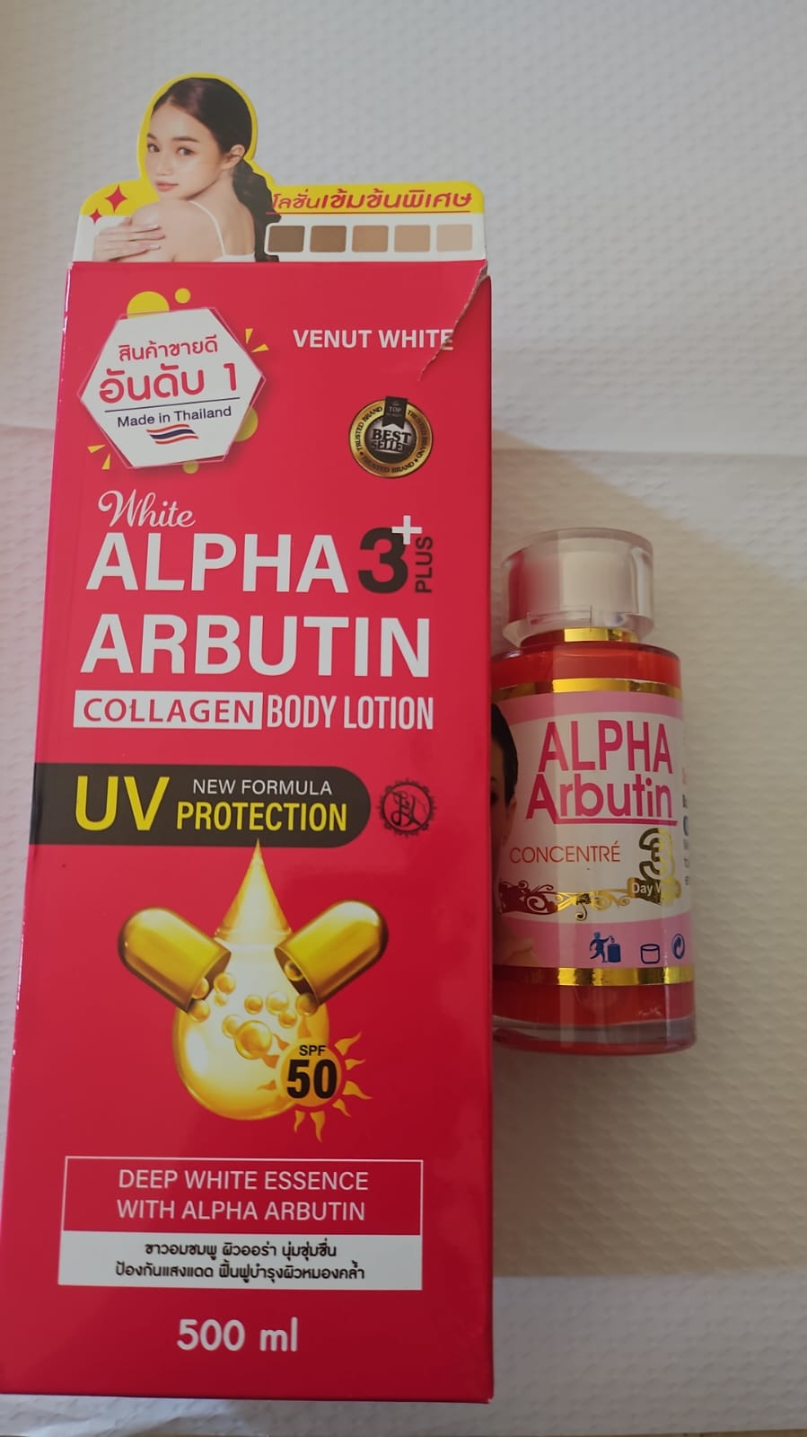 Pack Venut White Alpha Arbutin — Lotion & Concentré